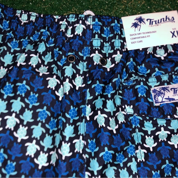 Trunks Surf and Swim Co. Brand Men’s Chevron Turtle Mesh Lined Trunks Size XL - Picture 7 of 12